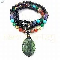 Black Onyx 7Chakra, Ruby Zoisite Cabochon Stone