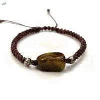 Handmade Tiger Eye Gemstone Knotted Macrame