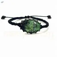 Handmade Ruby Zoisite Gemstone Bracelet