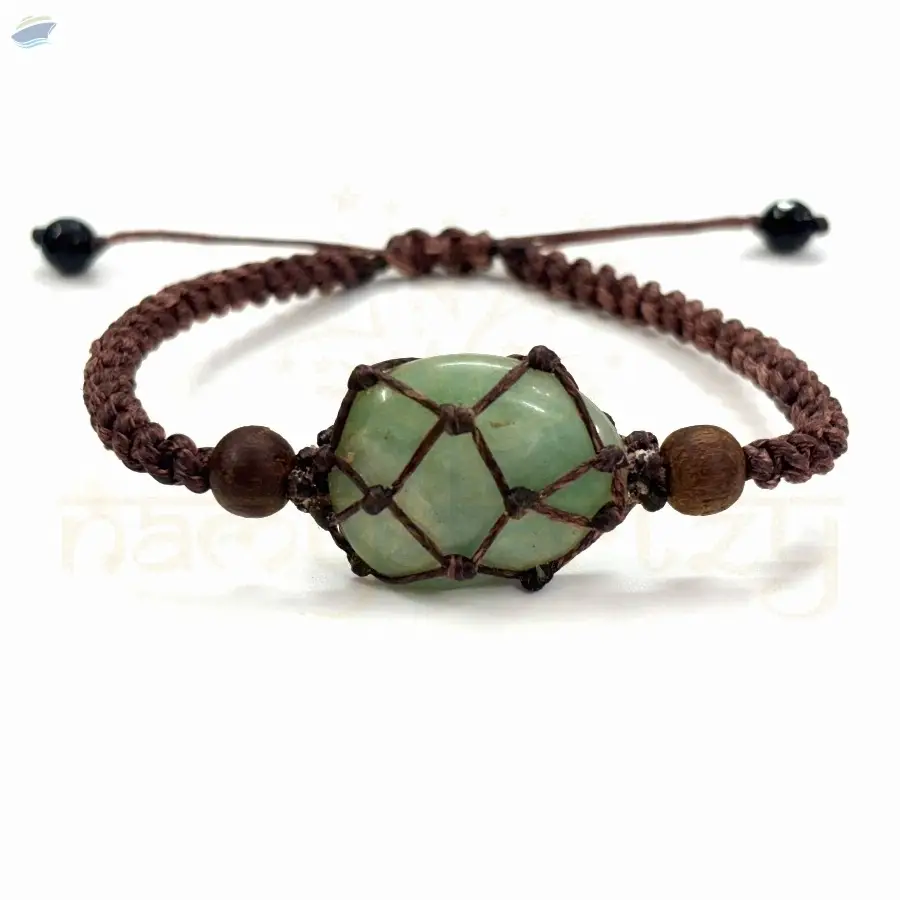 Handmade  Green Jade Gemstone Bracelet