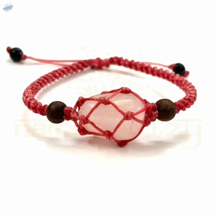 Handmade Rose Quartz Gemstone Bracelet,