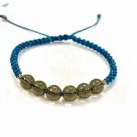 Handmade Smoky Quartz Gemstone Bracelet