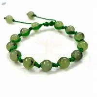 Handmade, 8mm Prehnite Gemstone Bracelet