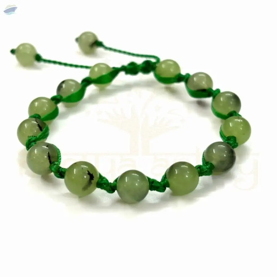 Handmade, 8mm Prehnite Gemstone Bracelet
