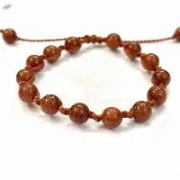 Handmade 8mm Sun Star Gemstone Bracelet