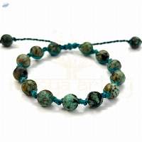 Handmade 8mm African Turquoise Gemston Bracelet