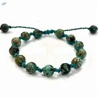 Handmade 8mm African Turquoise Gemston Bracelet