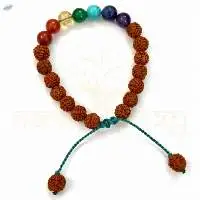 Handmade Rudraksha with 7 Chakra Gemstone