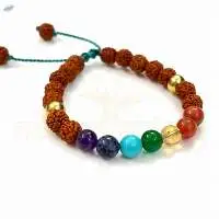 Handmade Rudraksha with 7 Chakra Gemstone