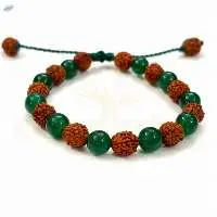 Handmade Beads with Green Aventurine  Bracelet