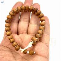 Handmade Light Tulsi Wood Beads Bracelet