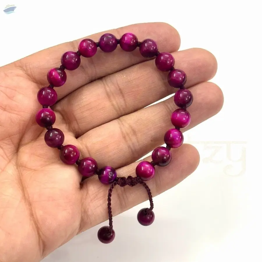 Red Tiger Eye Hand-Knotted Protection Bracelet