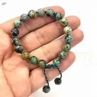 African Turquoise Hand-Knotted Bracelet