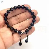 Black Agate Hand-Knotted Protection Bracelet