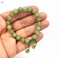 Prehnite Gems Hand-Knotted Protection Bracelet