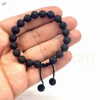 Volcano Lava  Hand-Knotted Protection Bracelet