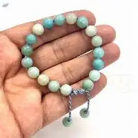 Amazonite Gems Hand-Knotted Protection Bracelet