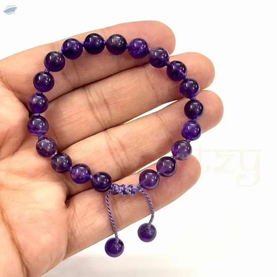Amethyst Gem Hand-Knotted Protection Bracelet