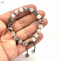 Black Rutile Hand-Knotted Protection Bracelet