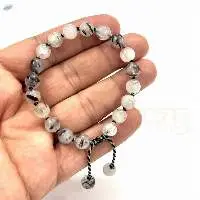 Black Rutile Hand-Knotted Protection Bracelet