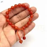 Carnelian Gems Hand-Knotted Protection Bracelet