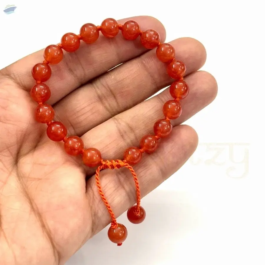 Carnelian Gems Hand-Knotted Protection Bracelet