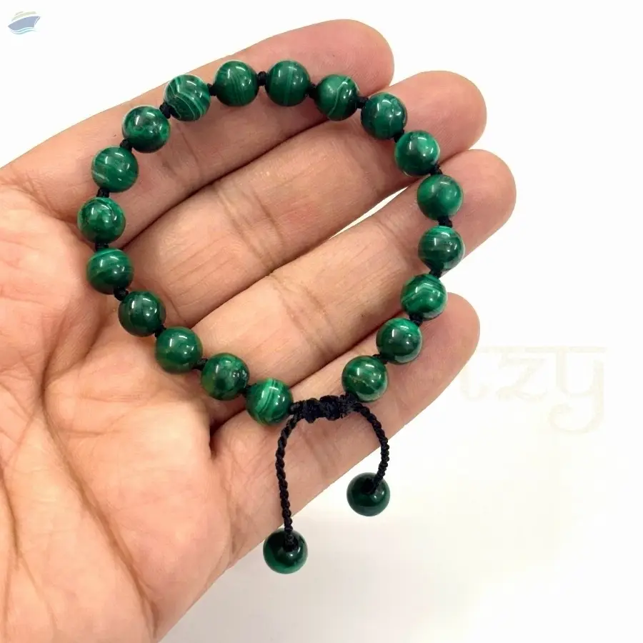 Malachite Gems Hand-Knotted Protection Bracelet