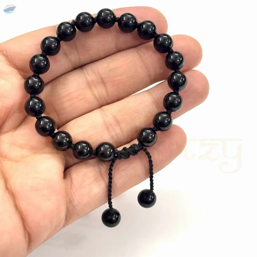 Black Onyx Hand-Knotted Protection Bracelet
