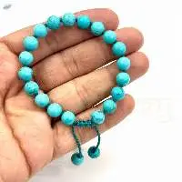 Turquoise Gems Hand-Knotted Protection Bracelet