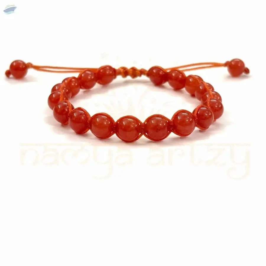 Carnelian Hand-Knotted  Healing Bracelet
