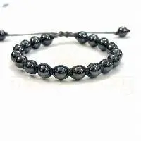 Hematite  Hand-Knotted Healing Bracelet