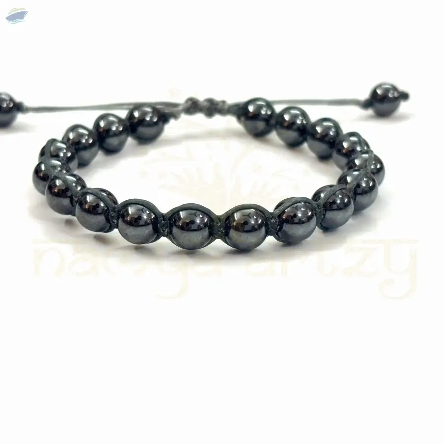Hematite  Hand-Knotted Healing Bracelet