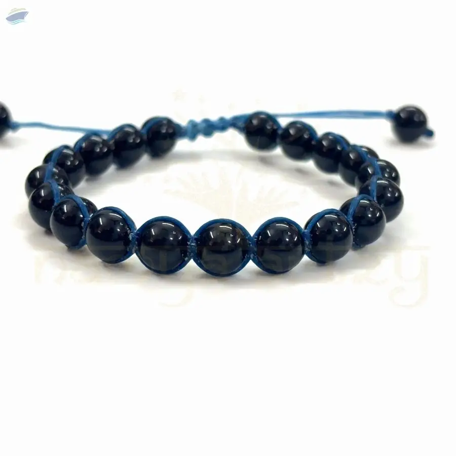 Black Onyx Hand-Knotted  Healing Bracelet