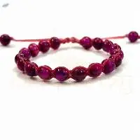 Red Tiger Hand-Knotted  Healing Bracelet