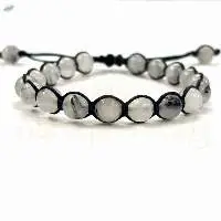 Black Rutile Hand-Knotted Healing Bracelet