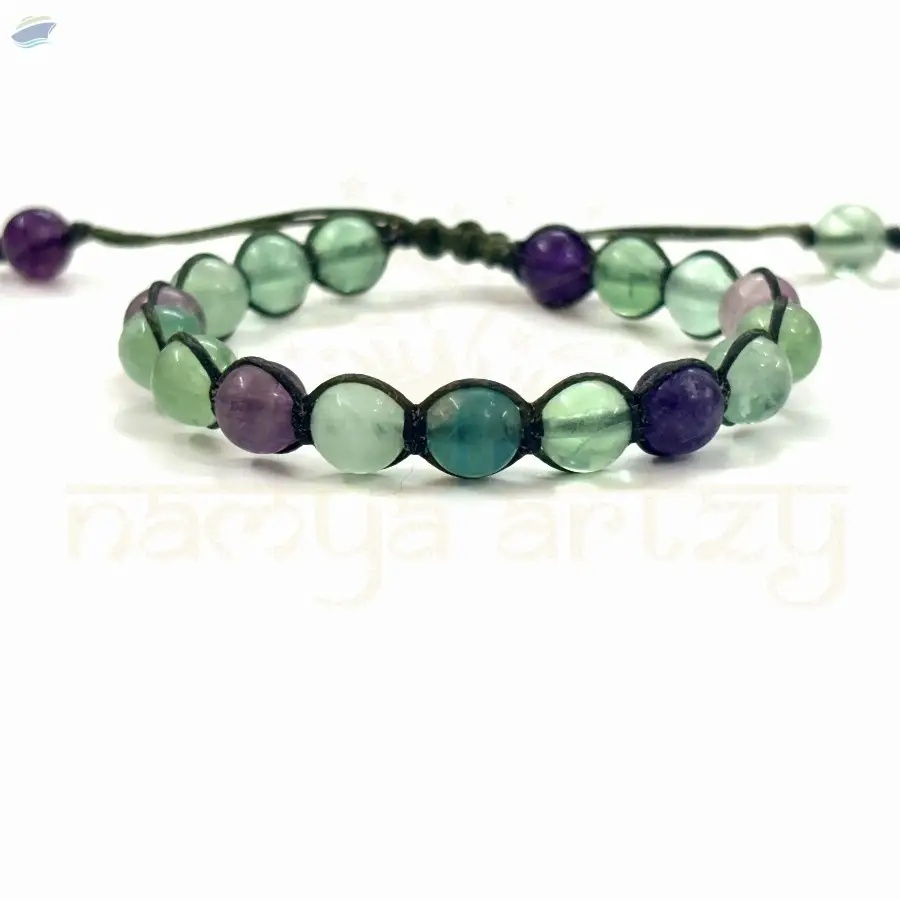 Fluorite  Hand-Knotted Healing Bracelet