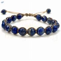 Lapis Lazuli Hand-Knotted Healing Bracelet