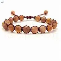Sunstone Hand-Knotted  Healing Bracelet