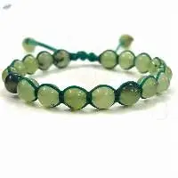 Prehnite Hand-Knotted  Healing Bracelet