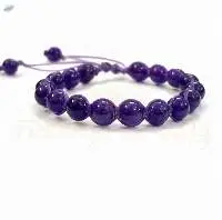 Amethyst Hand-Knotted Healing Bracelet