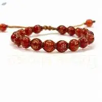 Buddhist Carnelian Hand-Knotted Healing Bracelet