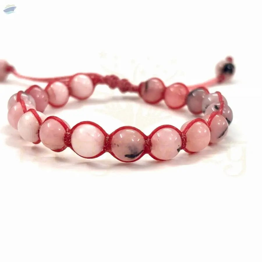 Pink Opal Hand-Knotted Healing Bracelet