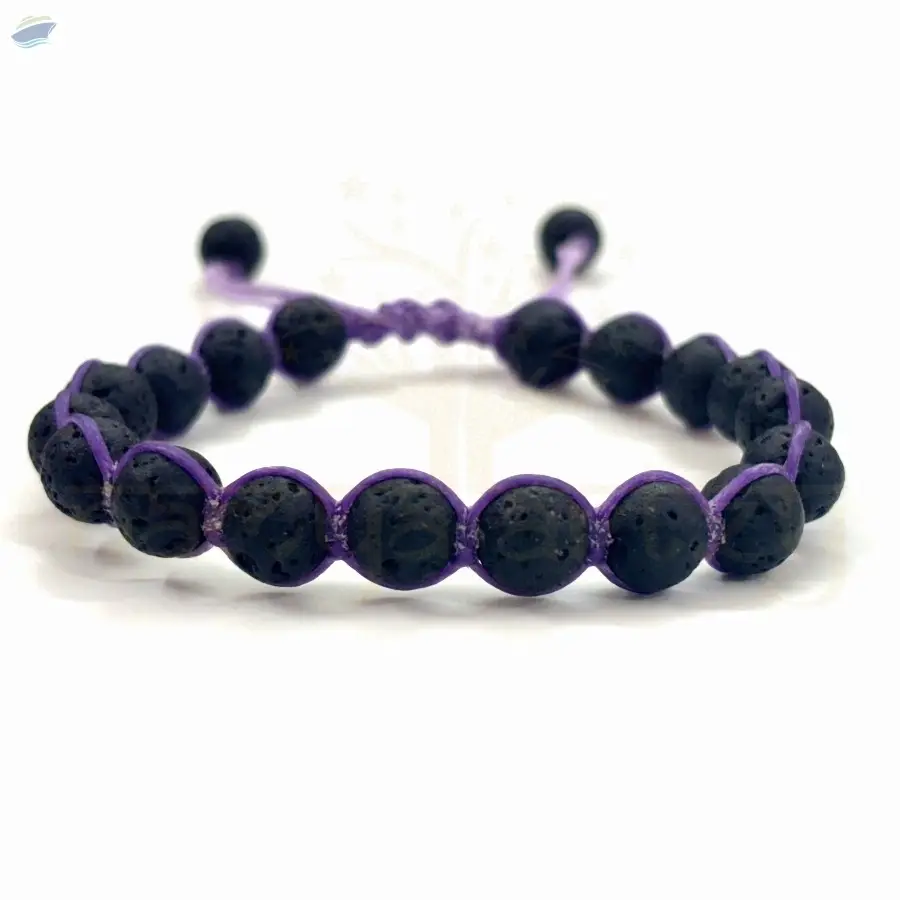 Volcano Lava Hand-Knotted Healing Bracelet