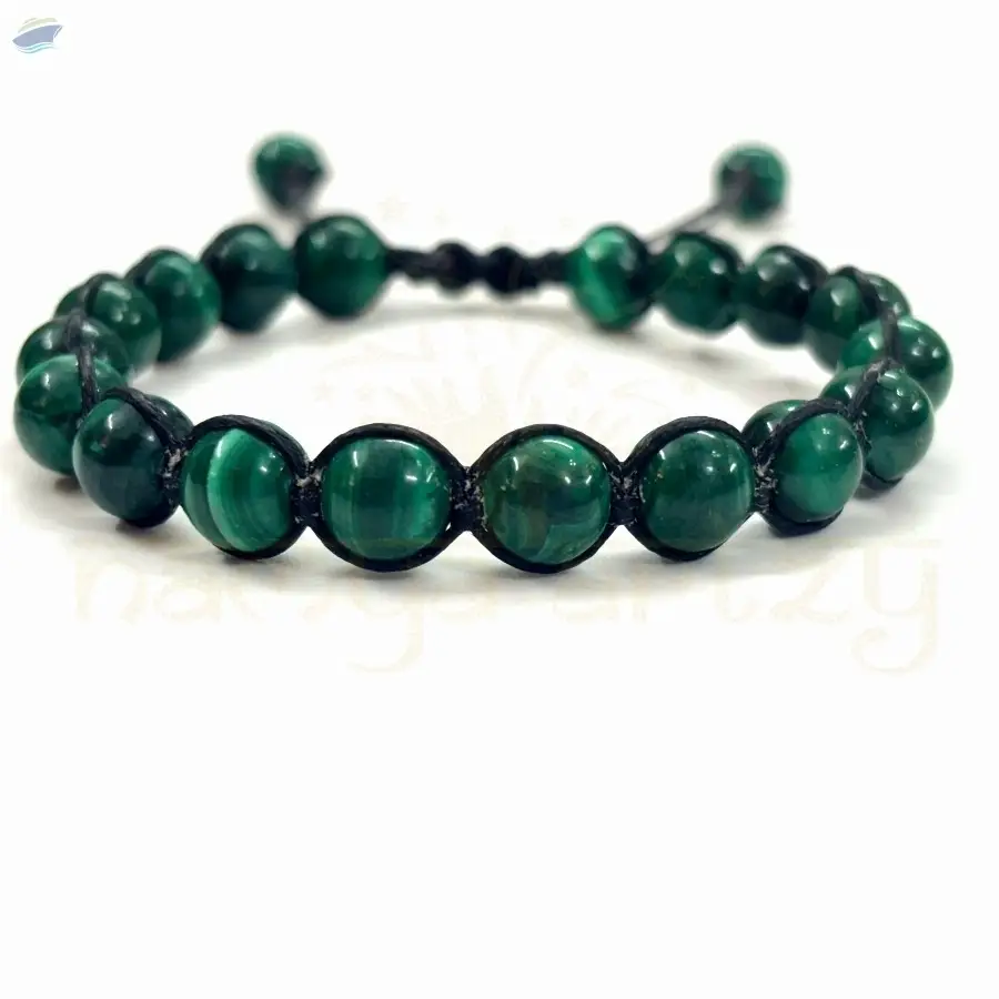 Malachite Hand-Knotted Healing Bracelet