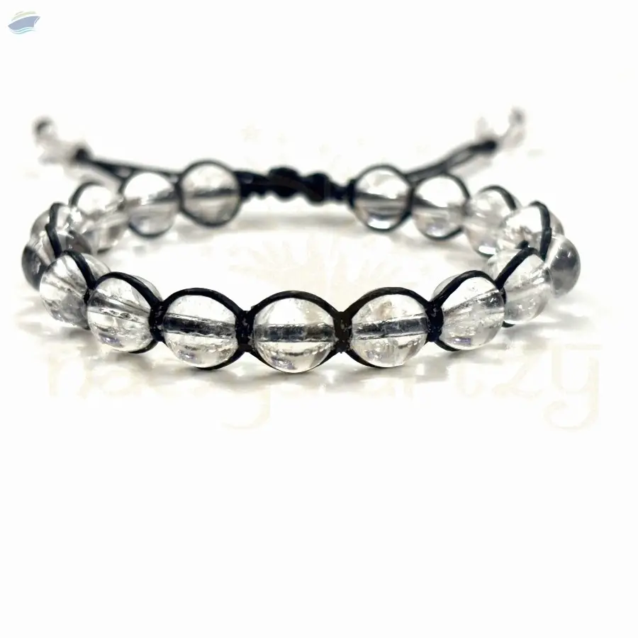Clear Quartz Hand-Knotted Healing Bracelet