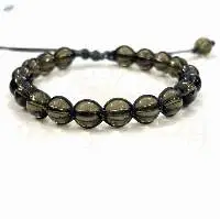 Smoky Quartz Hand-Knotted Healing Bracelet