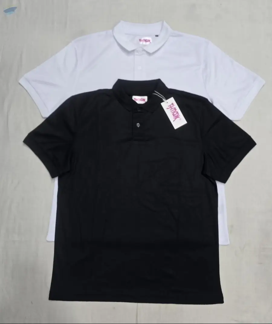 Men's Short Sleeve Solid Basic Polo Shirt