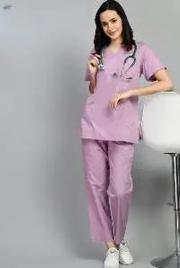 Seam On Little Lilac Doctor Scrub Set