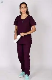 Short Zip Front, Doctor Scrub Set