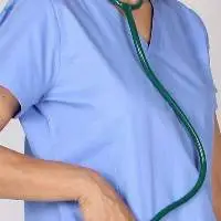 Violet Blue Doctor Mam Scrub Set